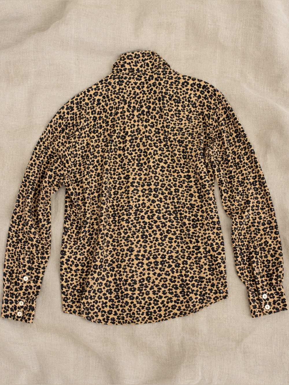 Van Tisse 100% Silk Leopard Print Button Blouse | Mob Wife Chic | Size M - Picture 5 of 9